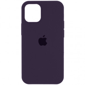   Silicone Full Case AA Open Cam Apple iPhone 12 Berry Purple (FullOpeAAi12-59)