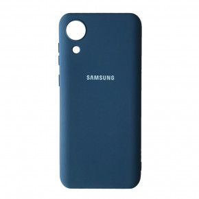  Silicone Case Full for Samsung A03 Core (A032) Navy Blue