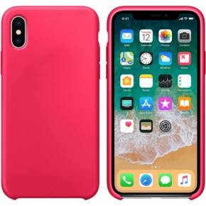  Silicone Case  iPhone X / iPhone XS Original Red Raspberry