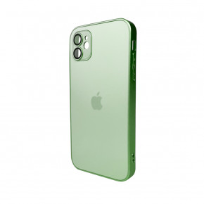   AG Glass Matt Frame Color Logo Apple iPhone11 Light Green (AGMattFrameiP11LGreen)