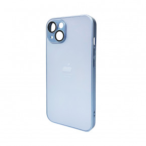   AG Glass Matt Frame Color Logo Apple iPhone 12 Sierra Blue (AGMattFrameiP12LBlue)
