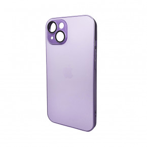   AG Glass Matt Frame Color Logo Apple iPhone 15 Light Purple (AGMattFrameiP15LPurple)