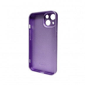   AG Glass Matt Frame Color Logo Apple iPhone 15 Light Purple (AGMattFrameiP15LPurple) 3