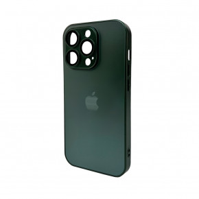   AG Glass Matt Frame Color Logo Apple iPhone 15 Pro Cangling Green (AGMattFrameiP15PGreen)