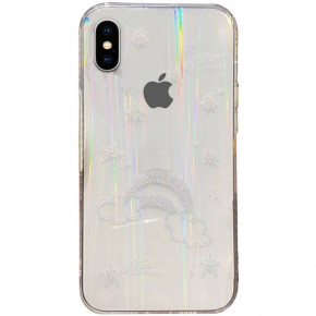 TPU+Glass  Epik Aurora Space Apple iPhone XS Max (6.5) 