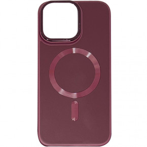   Epik Bonbon Leather Metal Style with MagSafe Apple iPhone 13 (6.1)  / Plum