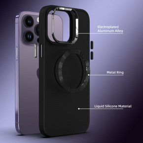 TPU  Epik Bonbon Metal Style with MagSafe Apple iPhone 12 Pro Max (6.7)  / Black 4