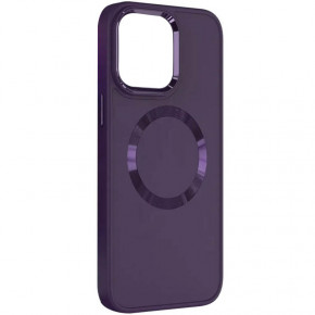 TPU  Epik Bonbon Metal Style with MagSafe Apple iPhone 15 (6.1)  / Dark Purple