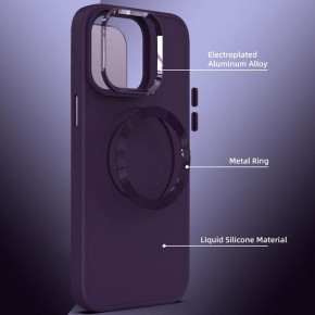 TPU  Epik Bonbon Metal Style with MagSafe Apple iPhone 15 (6.1)  / Dark Purple 3