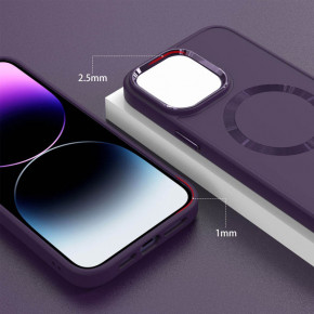 TPU  Epik Bonbon Metal Style with MagSafe Apple iPhone 15 (6.1)  / Dark Purple 6