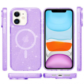  Epik TPU Galaxy Sparkle (MagFit) Apple iPhone 11 (6.1) Purple+Glitter 3