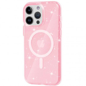  Epik TPU Galaxy Sparkle (MagFit) Apple iPhone 13 Pro Max (6.7) Pink+Glitter