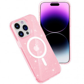  Epik TPU Galaxy Sparkle (MagFit) Apple iPhone 14 Pro Max (6.7) Pink+Glitter 4