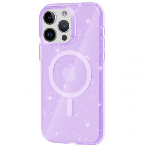  Epik TPU Galaxy Sparkle (MagFit) Apple iPhone 14 Pro (6.1) Purple+Glitter