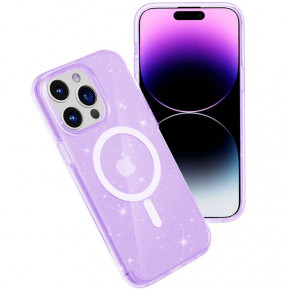  Epik TPU Galaxy Sparkle (MagFit) Apple iPhone 14 Pro (6.1) Purple+Glitter 4