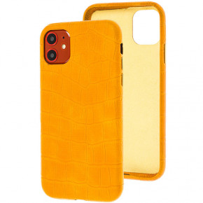   Epik Croco Leather Apple iPhone 11 (6.1) Yellow 3