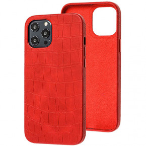   Epik Croco Leather Apple iPhone 12 Pro Max (6.7) Red