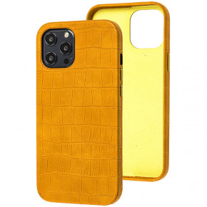   Epik Croco Leather Apple iPhone 12 Pro Max (6.7) Yellow
