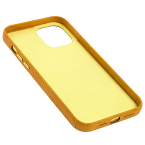   Epik Croco Leather Apple iPhone 12 Pro Max (6.7) Yellow 3