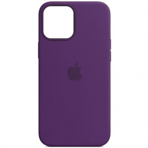   Epik Leather Case (AA) with MagSafe Apple iPhone 14 (6.1) Dark violet