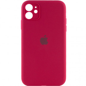  Epik Silicone Case Full Camera Protective (AA) Apple iPhone 12 (6.1)  / Rose Red