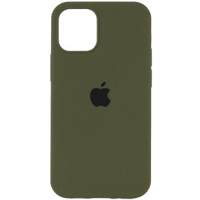  Epik Silicone Case Full Protective (AA) Apple iPhone 12 Pro / 12 (6.1)  / Dark Olive