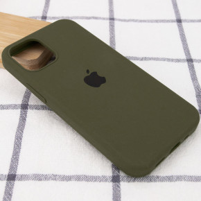  Epik Silicone Case Full Protective (AA) Apple iPhone 12 Pro / 12 (6.1)  / Dark Olive 3
