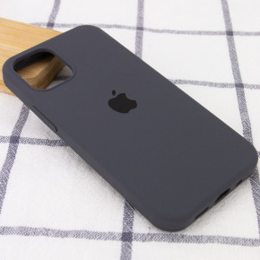  Epik Silicone Case Full Protective (AA) Apple iPhone 14 Pro Max (6.7)  / Dark Grey 3