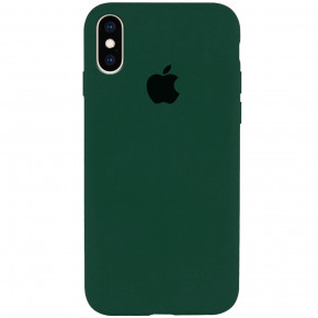  Epik Silicone Case Full Protective (AA) Apple iPhone XS Max (6.5)  / Forest green