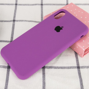  Epik Silicone Case Full Protective (AA) Apple iPhone X (5.8) / XS (5.8)  / Grape 3