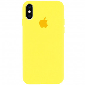  Epik Silicone Case Full Protective (AA) Apple iPhone X (5.8) / XS (5.8)  / Yellow
