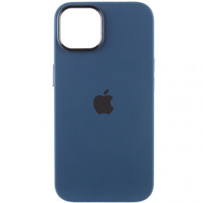  Epik Silicone Case Metal Buttons (AA) Apple iPhone 13 (6.1)  / StromBlue 3