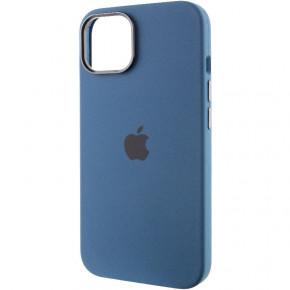 Epik Silicone Case Metal Buttons (AA) Apple iPhone 13 (6.1)  / StromBlue 4