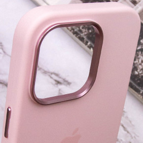  Epik Silicone Case Metal Buttons (AA) Apple iPhone 14 Pro (6.1)  / Chalk Pink 9