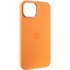  Epik Silicone Case Metal Buttons (AA) Apple iPhone 14 (6.1)  / Marigold