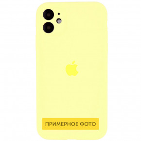  Epik Silicone Case Square Full Camera Protective (AA) Apple iPhone 7 / 8 / SE (2020) (4.7)  / Mellow Yellow