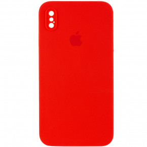  Epik Silicone Case Square Full Camera Protective (AA) Apple iPhone XS Max (6.5)  / Red