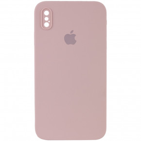  Epik Silicone Case Square Full Camera Protective (AA) Apple iPhone XS (5.8)  / Pink Sand