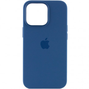  Epik Silicone case (AAA) full with Magsafe and Animation Apple iPhone 13 Pro (6.1)  / Blue Jay 3