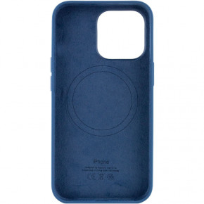  Epik Silicone case (AAA) full with Magsafe and Animation Apple iPhone 13 Pro (6.1)  / Blue Jay 4