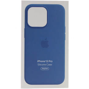  Epik Silicone case (AAA) full with Magsafe and Animation Apple iPhone 13 Pro (6.1)  / Blue Jay 6