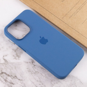  Epik Silicone case (AAA) full with Magsafe and Animation Apple iPhone 13 Pro (6.1)  / Blue Jay 8