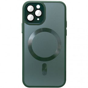  Epik TPU+Glass Sapphire Midnight with MagSafe Apple iPhone 15 Pro Max (6.7)  / Forest green