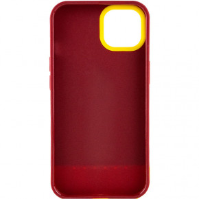  Epik TPU+PC Bichromatic Apple iPhone 11 (6.1) Brown burgundy / Yellow 3