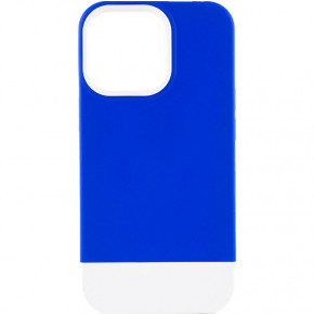  Epik TPU+PC Bichromatic Apple iPhone 13 Pro Max (6.7) Navy Blue / White