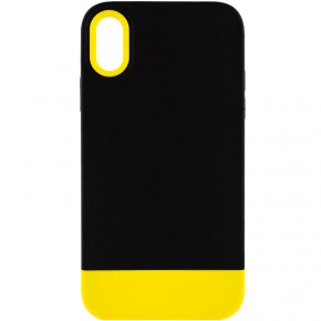  Epik TPU+PC Bichromatic Apple iPhone XR (6.1) Black / Yellow