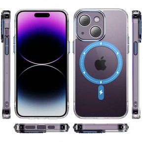  Epik TPU+PC Colorful with MagSafe Apple iPhone 13 (6.1) Blue 3