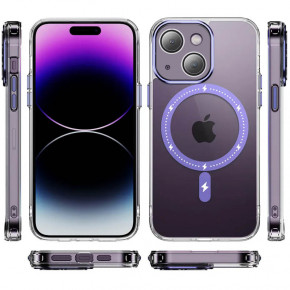  Epik TPU+PC Colorful with MagSafe Apple iPhone 14 (6.1) Purple 3