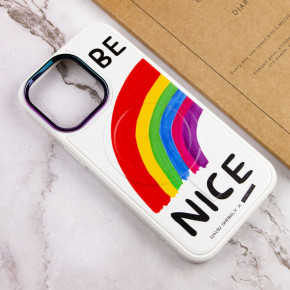 TPU+PC  Epik Funny pictures with MagSafe Apple iPhone 13 Pro Max (6.7) Be Nice 5