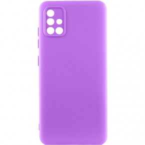  Lakshmi Silicone Cover Full Camera (A) Samsung Galaxy A71  / Purple